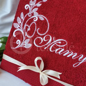 Embroidered occasional towel "Mamytei"